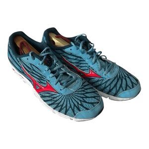 Mizuno Wave Hitogami 4 Women Blue Sneakers Size 8 Running Athletic Shoes